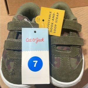 Cat & Jack Kids Green Camouflage Sneakers